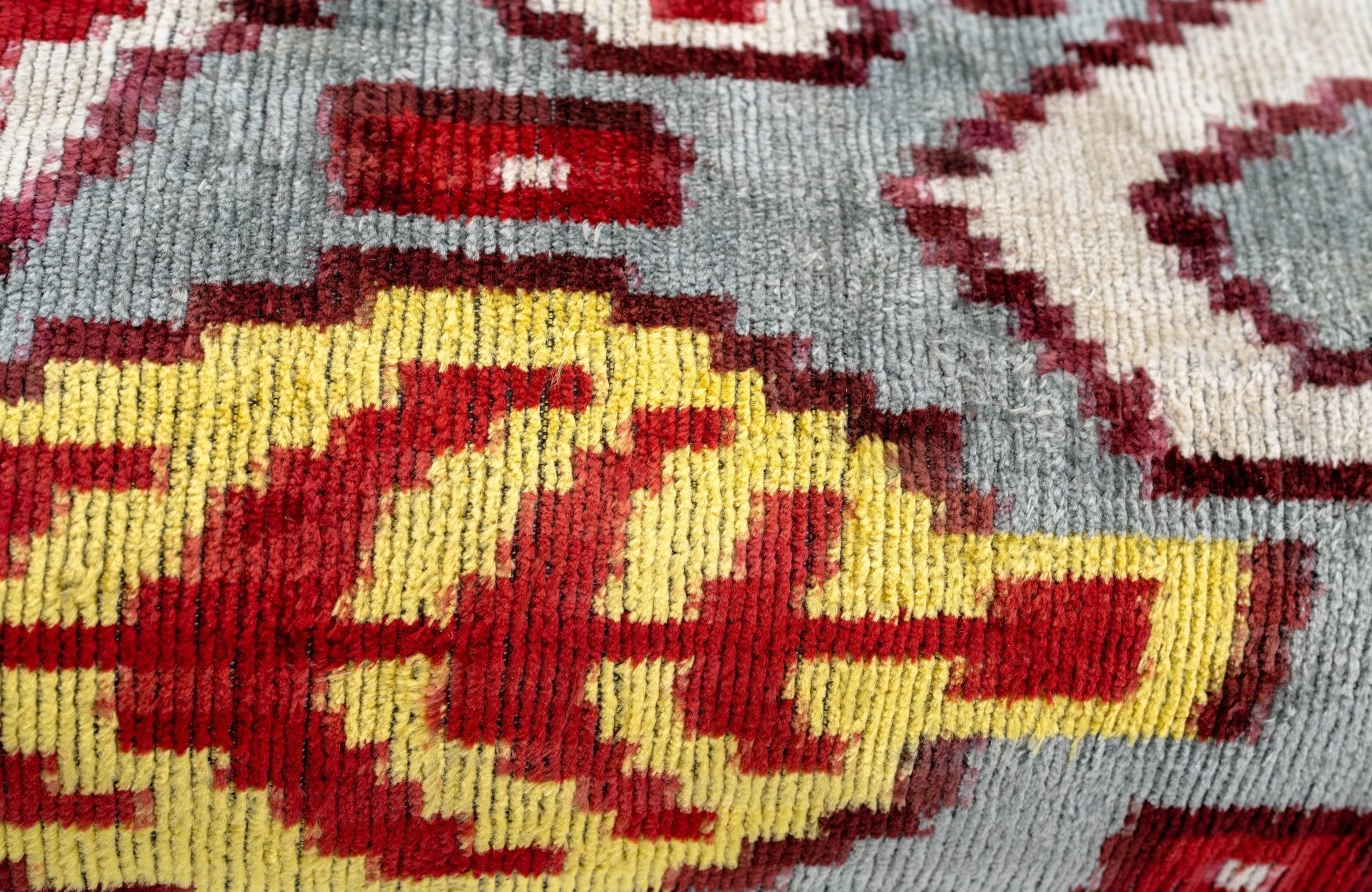 Canvello Handmade Luxury Decorative Pillow Cover & Premium Down Feather Insert Super Soft Velvet Silk Throw Cushion Gray Red Blue 16x24 in-2