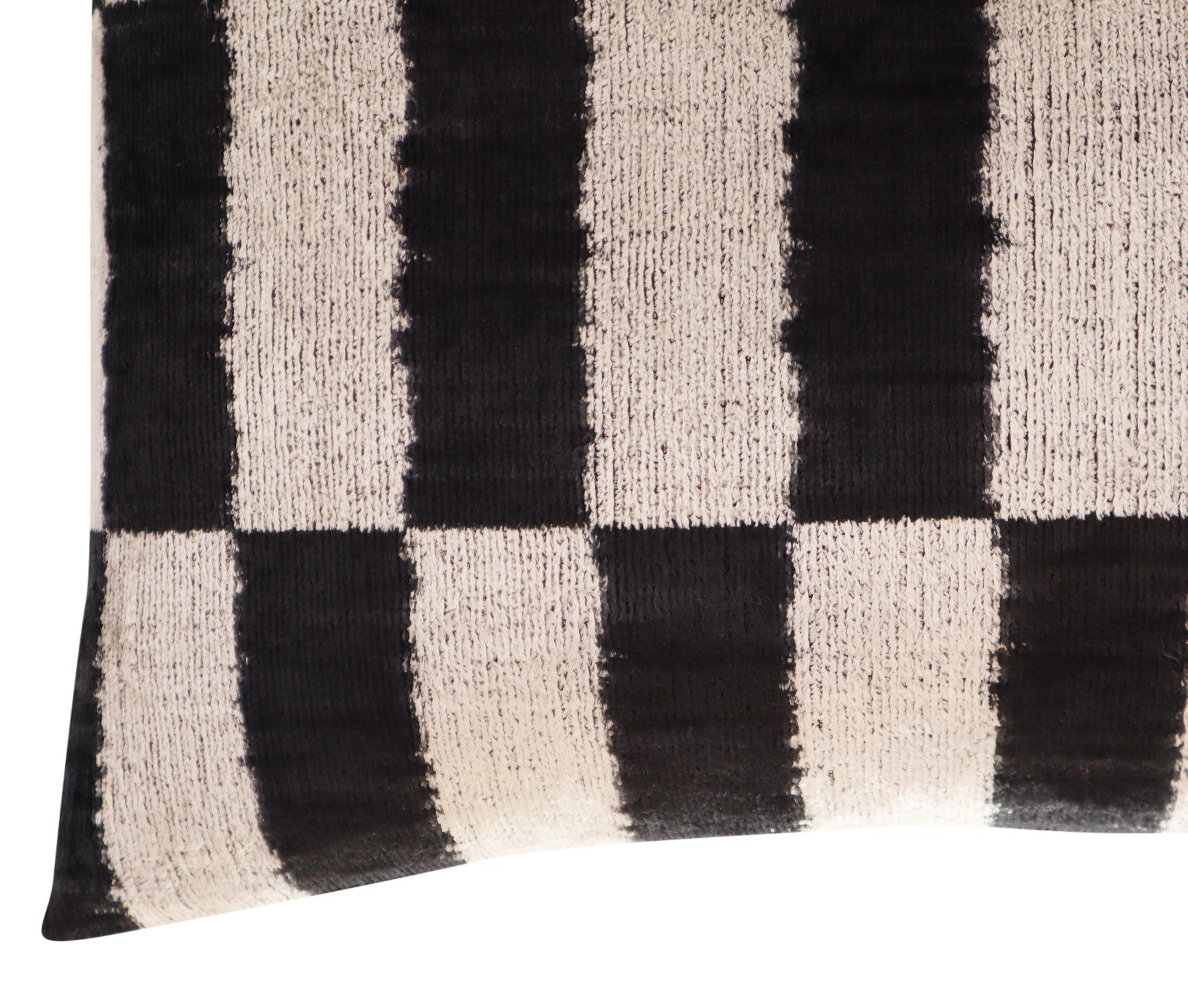 Canvello Luxury Decorative Black & White Throw Pillow | 16 x 24 in (40 x 60 cm)-4