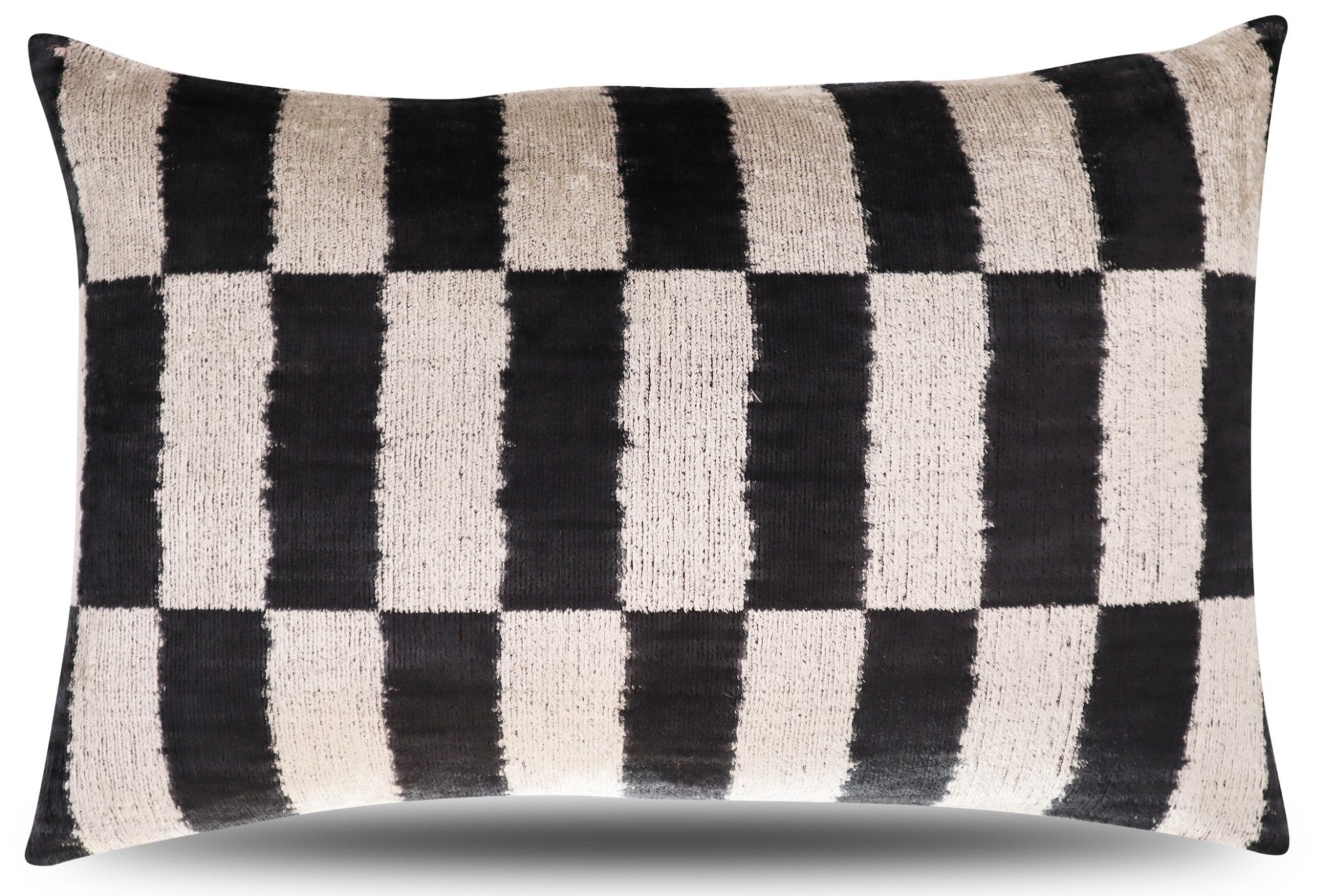 Canvello Luxury Decorative Black & White Throw Pillow | 16 x 24 in (40 x 60 cm)-0