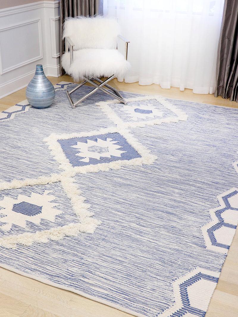 Canvello Modern Cotton & Wool Area Rug- 8' X 10'-4