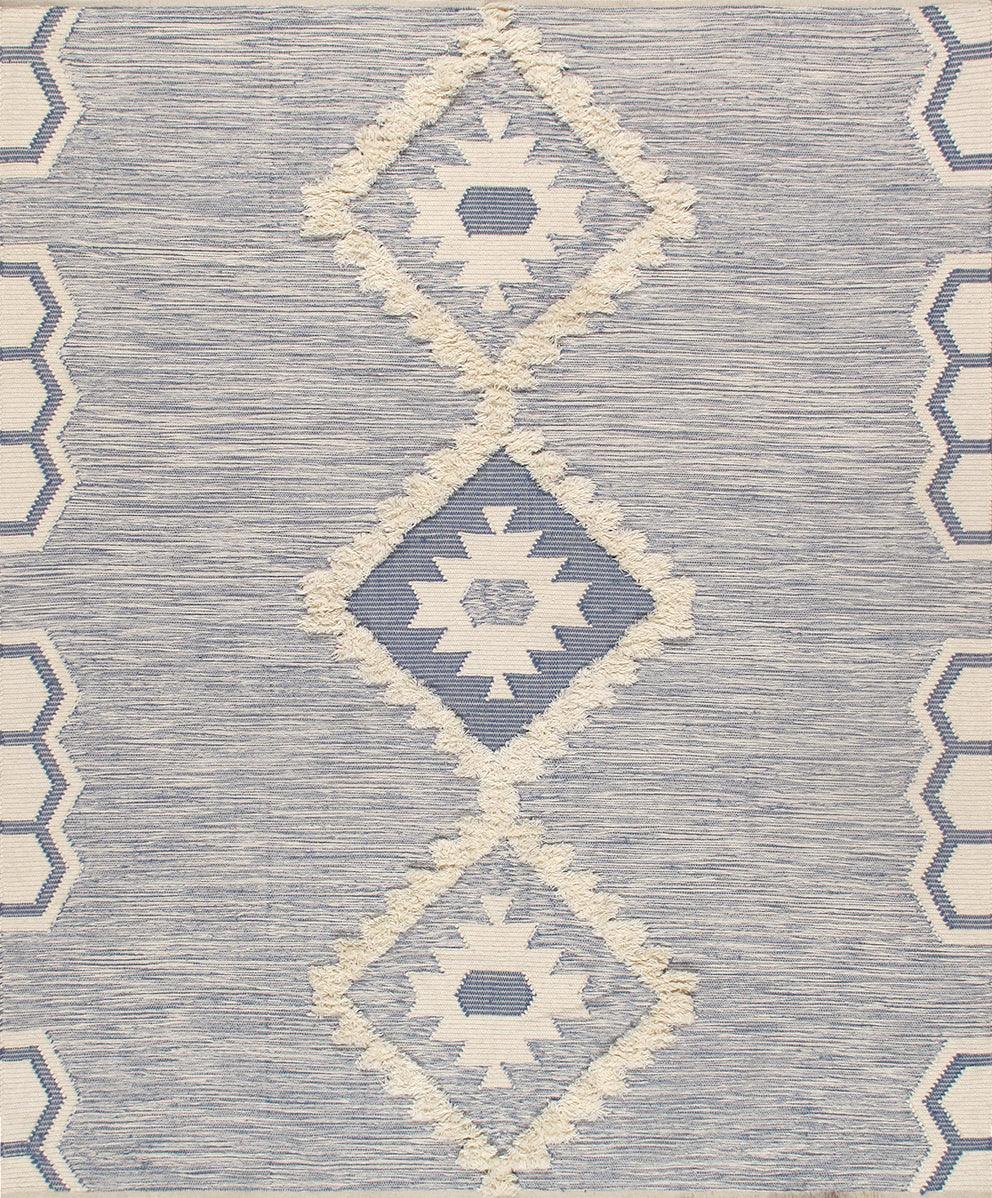 Canvello Modern Cotton & Wool Area Rug- 8' X 10'-0