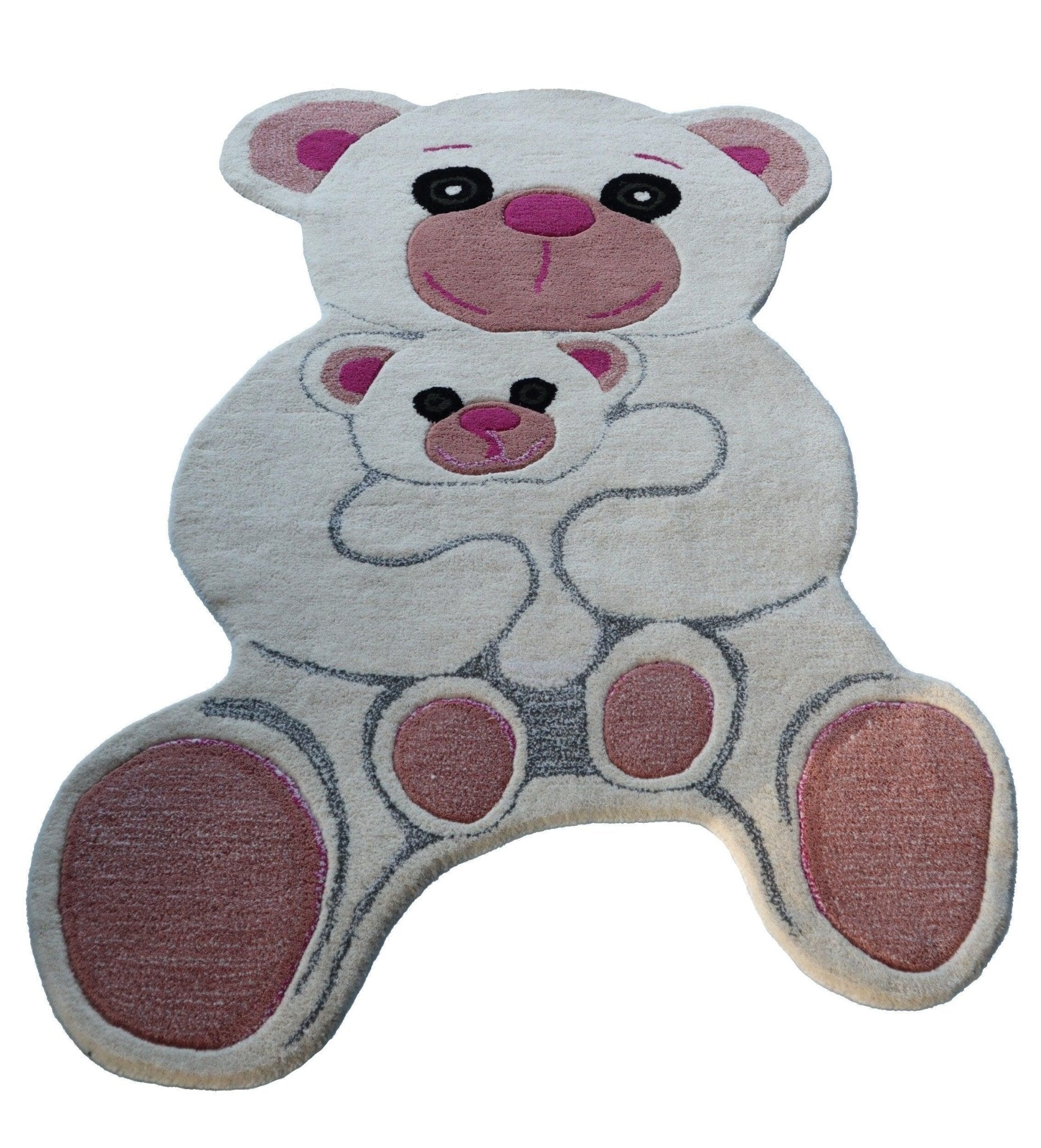 Canvello Premium Quality Hand Tufted Rug Hand Made Panda Rug Home Decor Rug for Living Room Contemporary| 100% New Zealand Pure Wool | 3'X5'-2