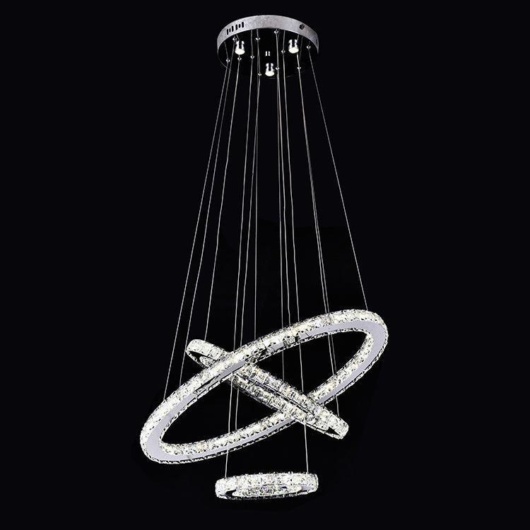 Canvello Ring Crystal Pendant Lights Modern Crystal Chandelier Lighting-0