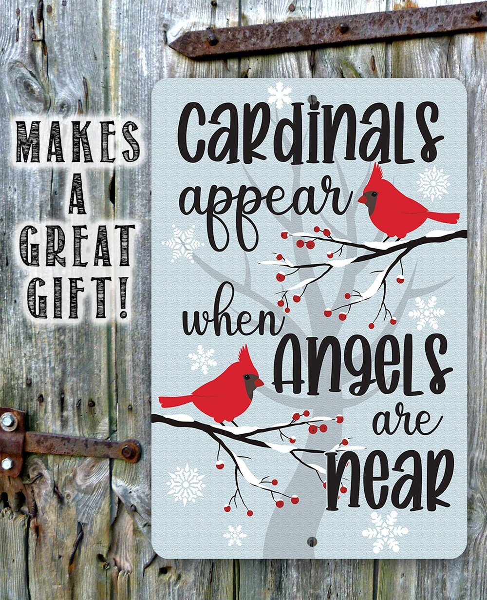 Cardinals Appear - Metal Sign