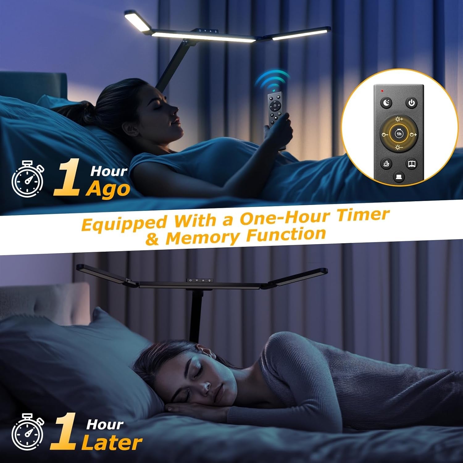 LED Desk Lamp With Clamp Stepless Dimming Home Office