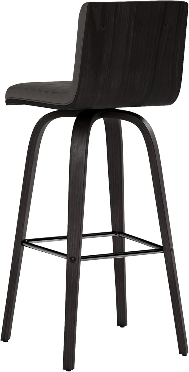 Vienna 30 Inch Bar Height Bar Stool Grey And Black