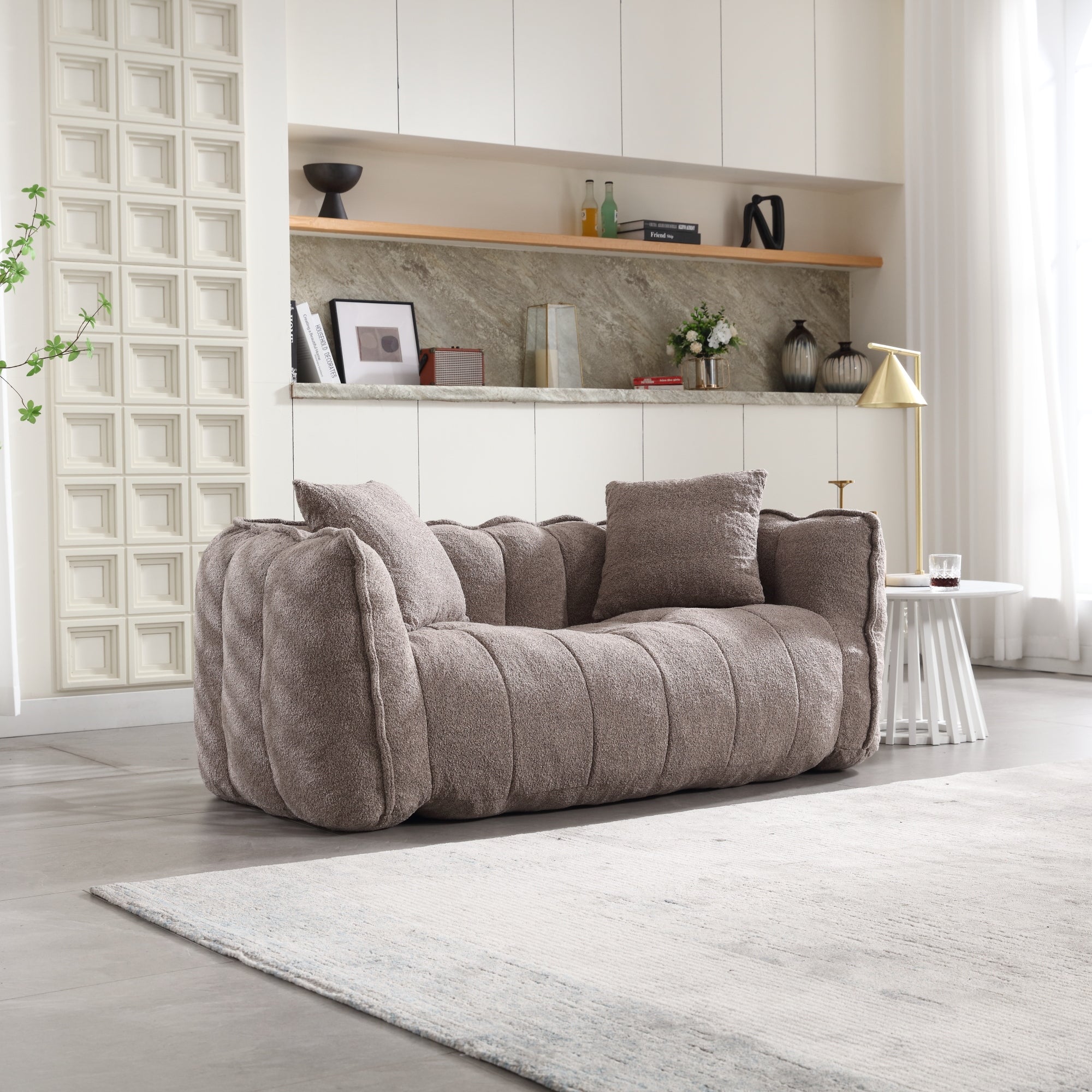 Cozy Beanbag Chair with High Resilience Foam Core
