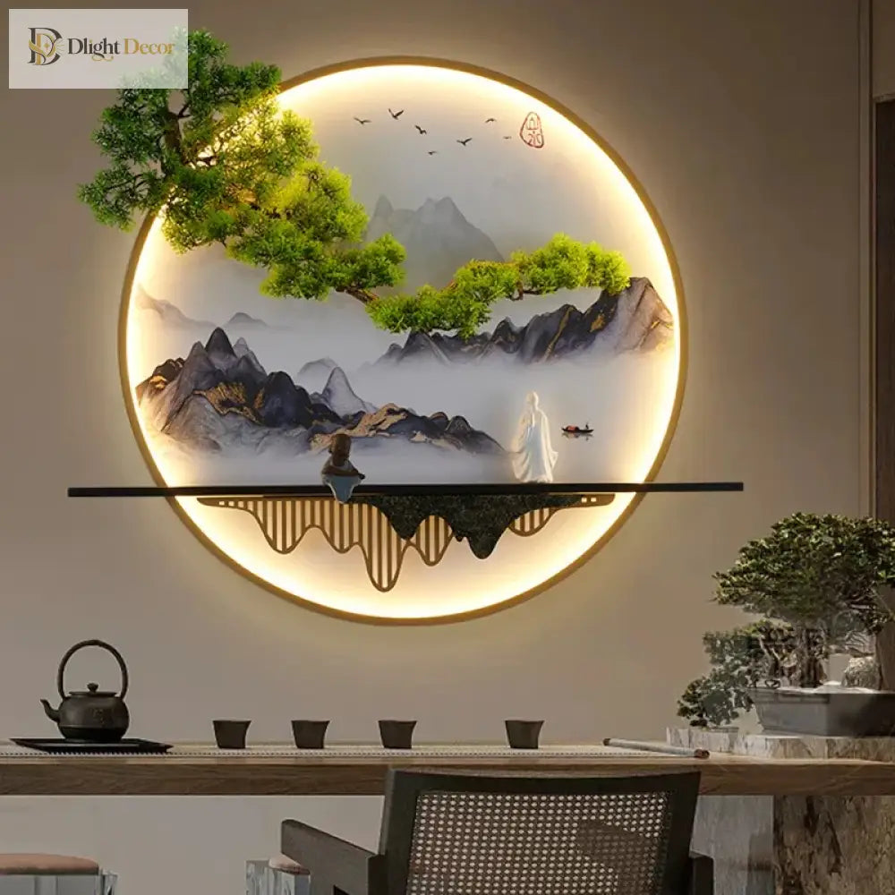 Chinese LED Wall Art Light | Modern Interior Home Lighting