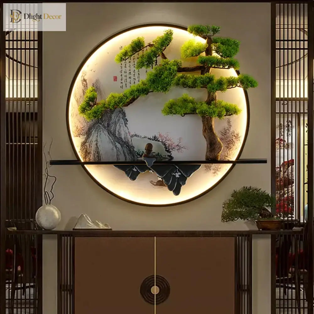 Chinese LED Wall Art Light | Modern Interior Home Lighting