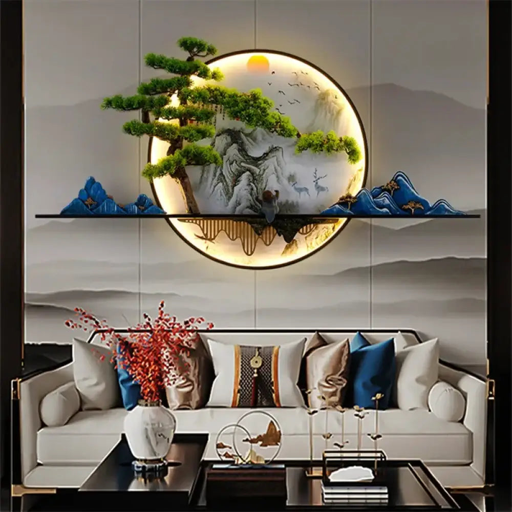 Chinese LED Wall Art Light | Modern Interior Home Lighting
