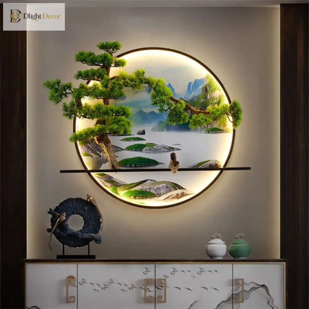 Chinese LED Wall Art Light | Modern Interior Home Lighting