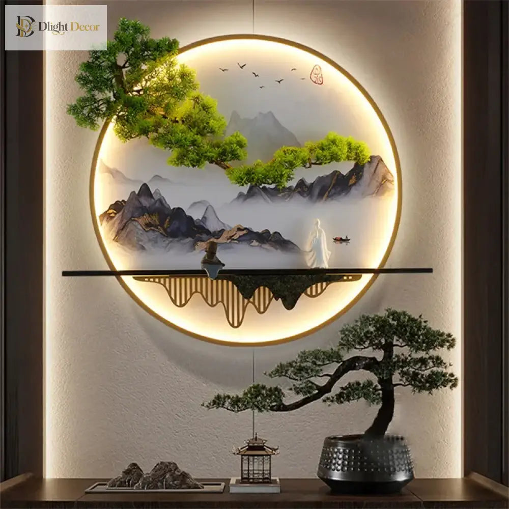 Chinese LED Wall Art Light | Modern Interior Home Lighting