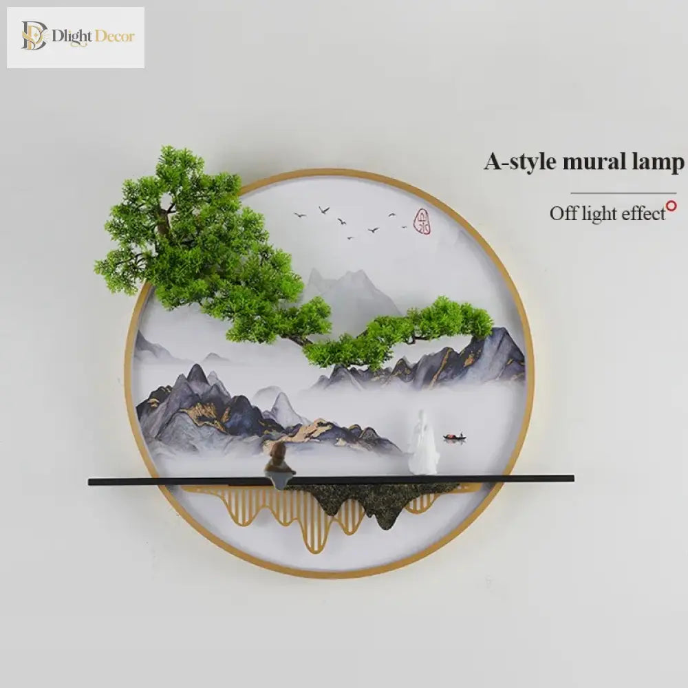 Chinese LED Wall Art Light | Modern Interior Home Lighting