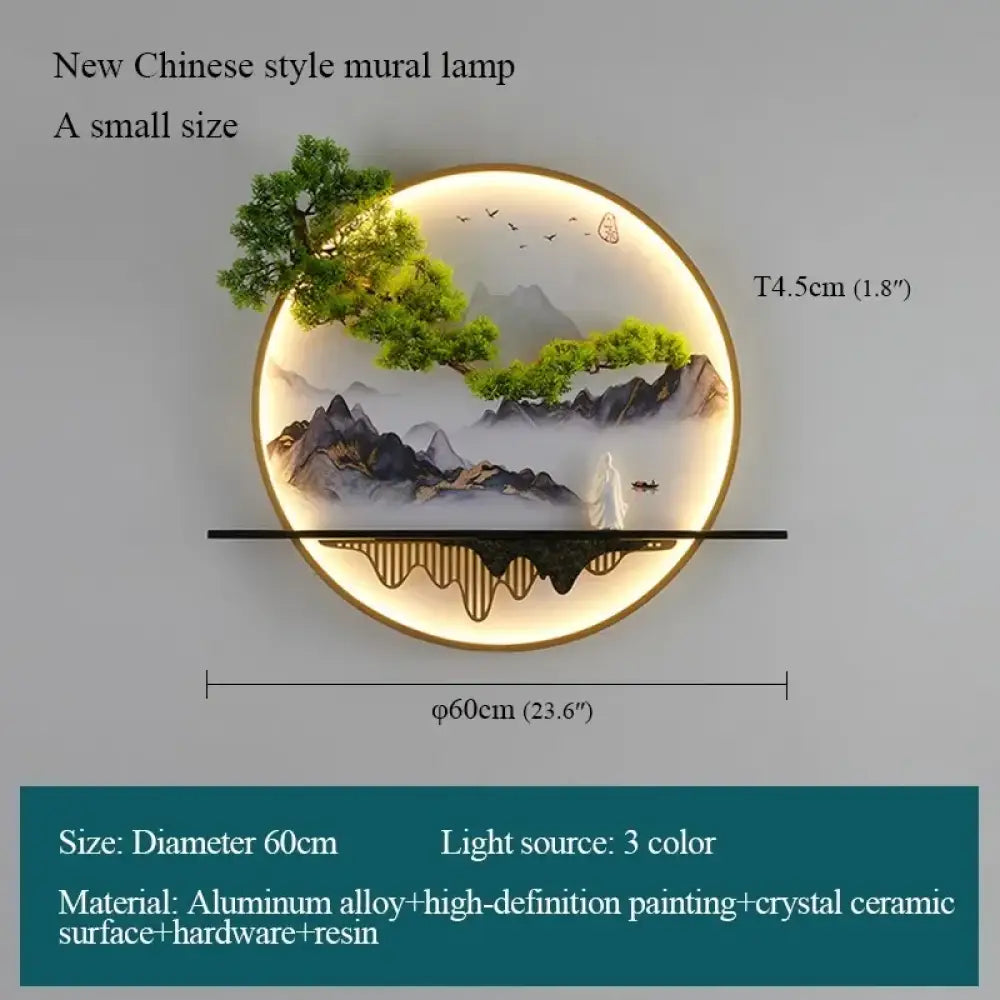 Chinese LED Wall Art Light | Modern Interior Home Lighting