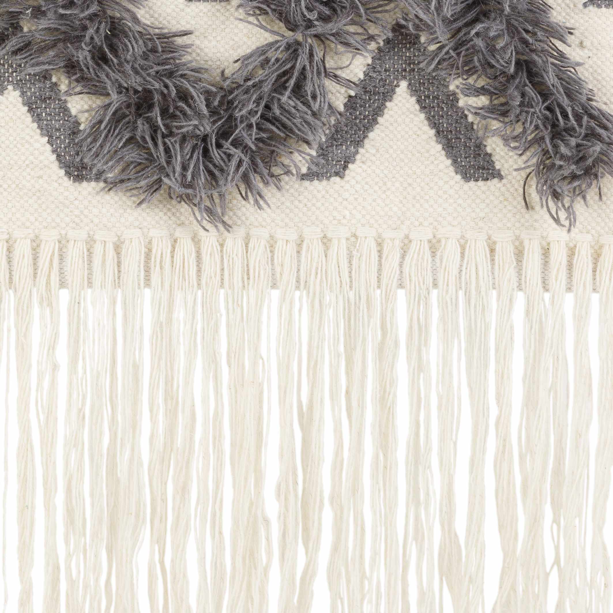 Chapelton Gray Geometric Textured Wall Hanging-2