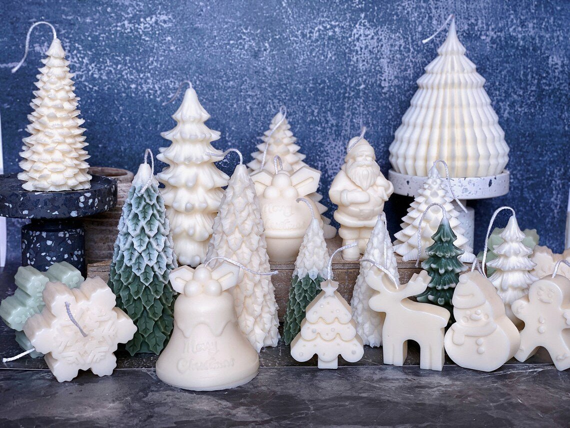 Christmas Tree Candles | Pine Trees | Holiday Decor-2