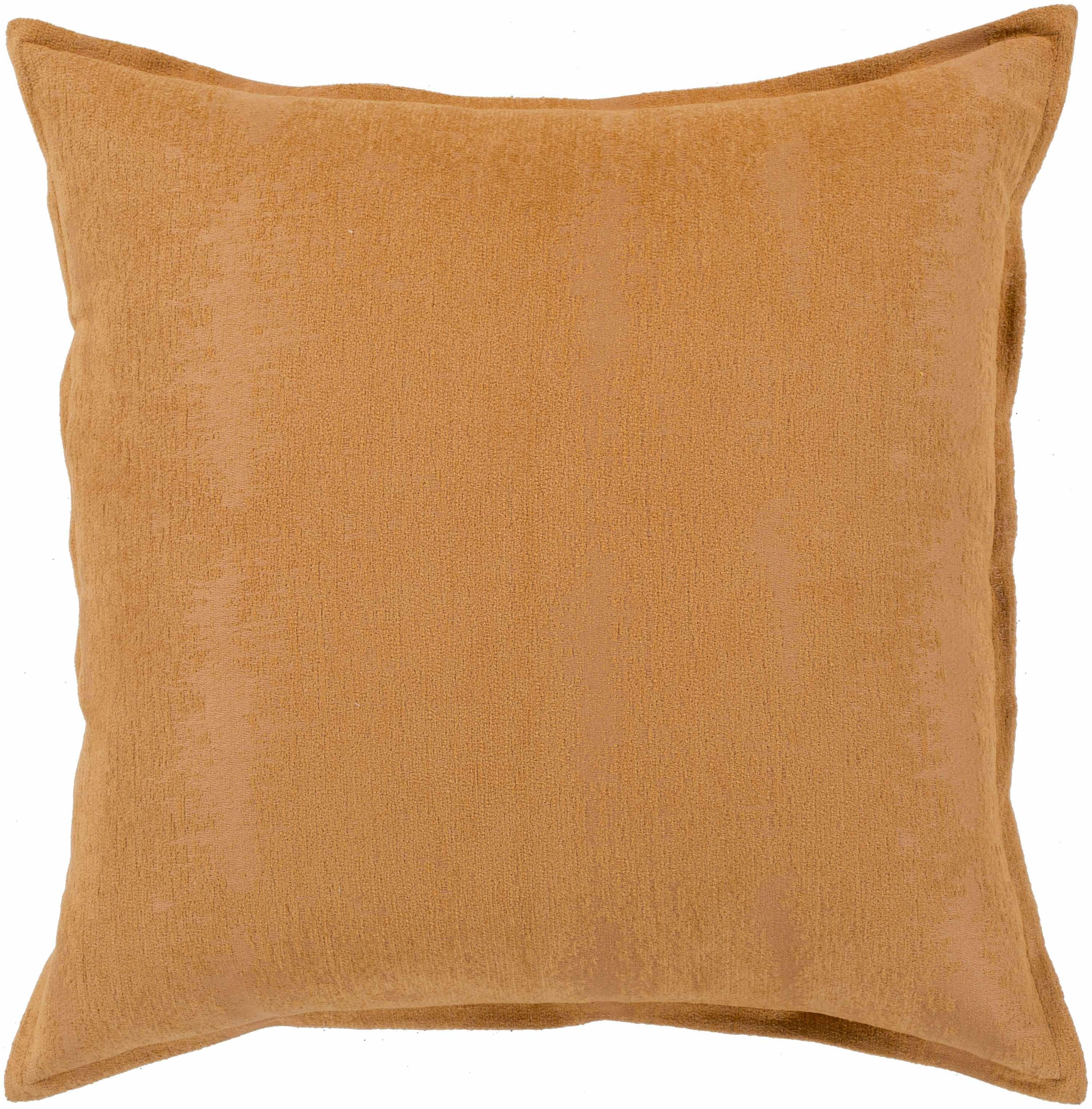 Chunky Burnt Orange Square Throw Pillow - PRHOMZ