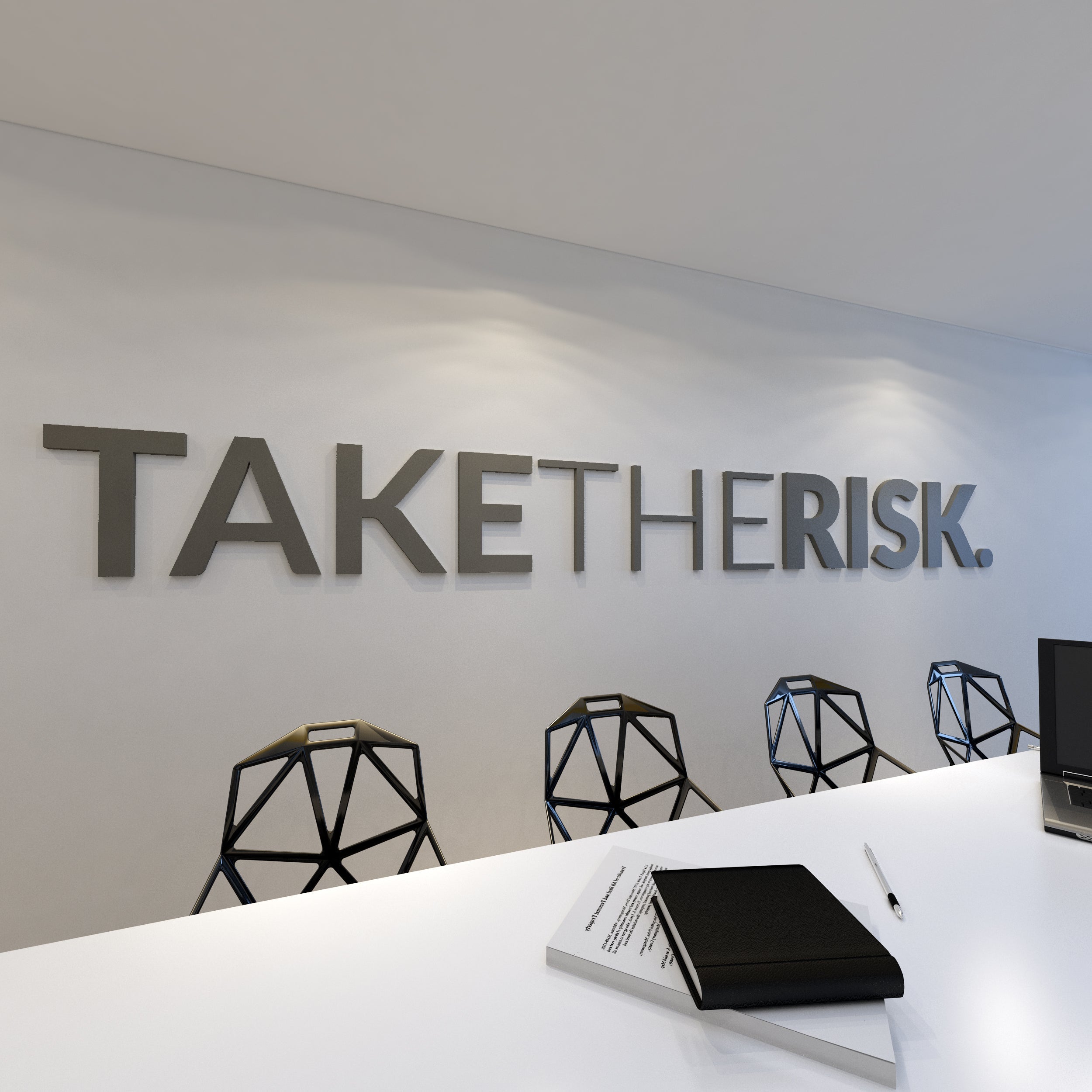 Take the Risk 3D Office Wall Decor-0