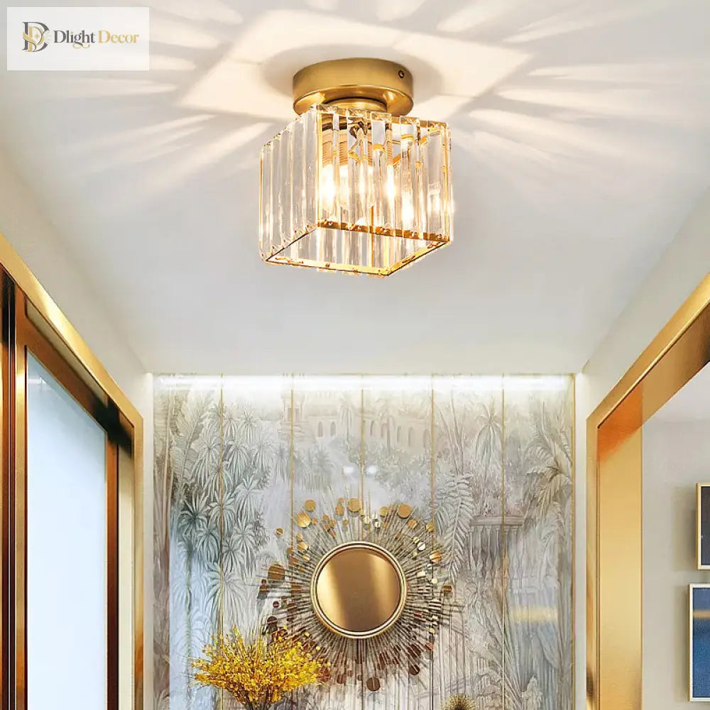 Clara Gold Flush Mount Light | Modern Interior Lighting