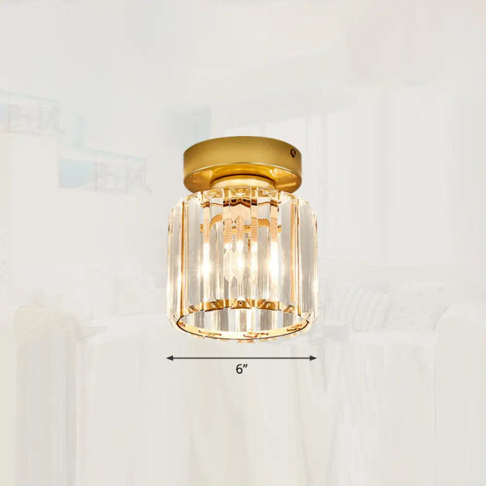 Clara Gold Flush Mount Light | Modern Interior Lighting