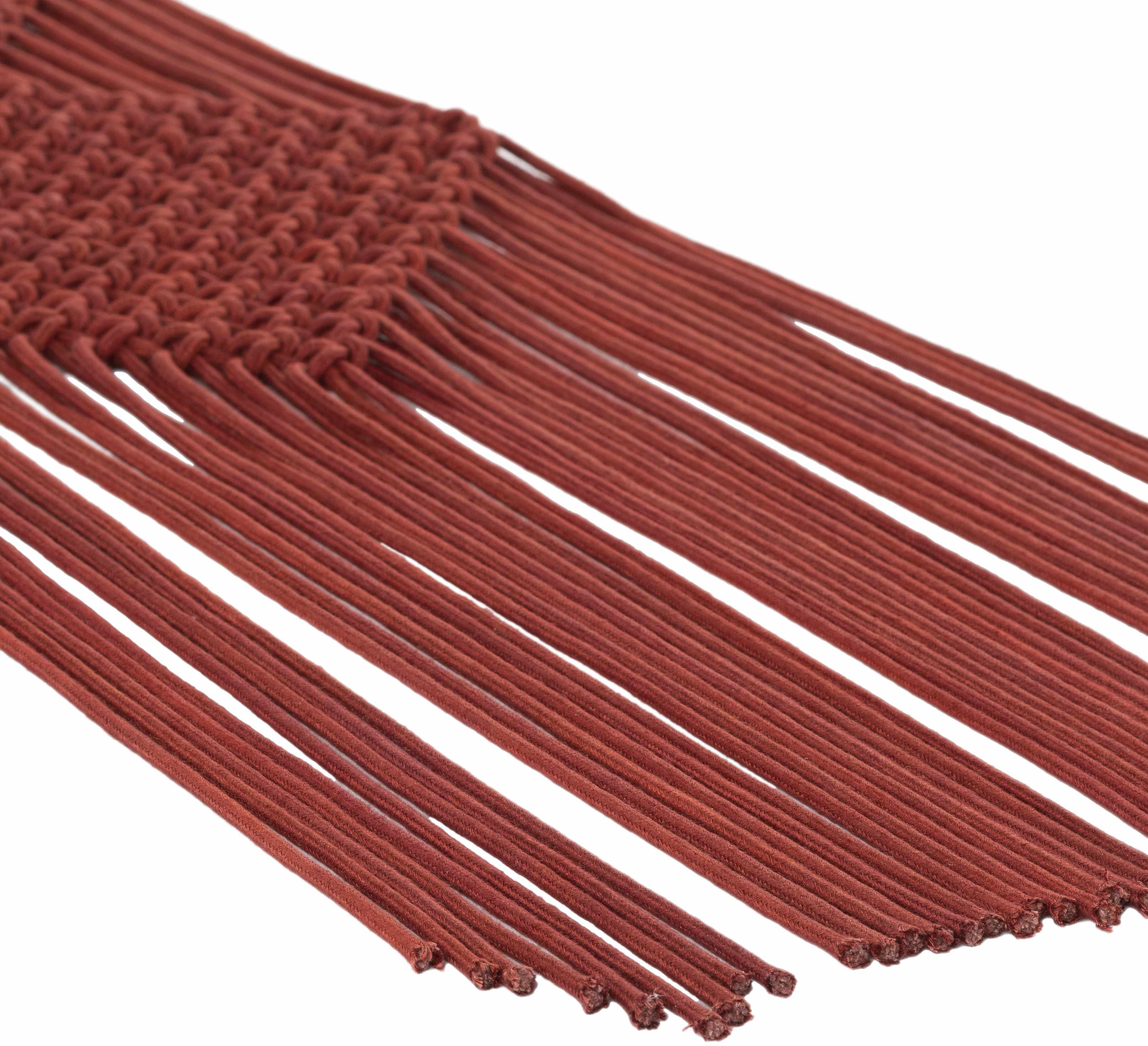 Columbio Rust Macramé Wall Hanging Decor-4