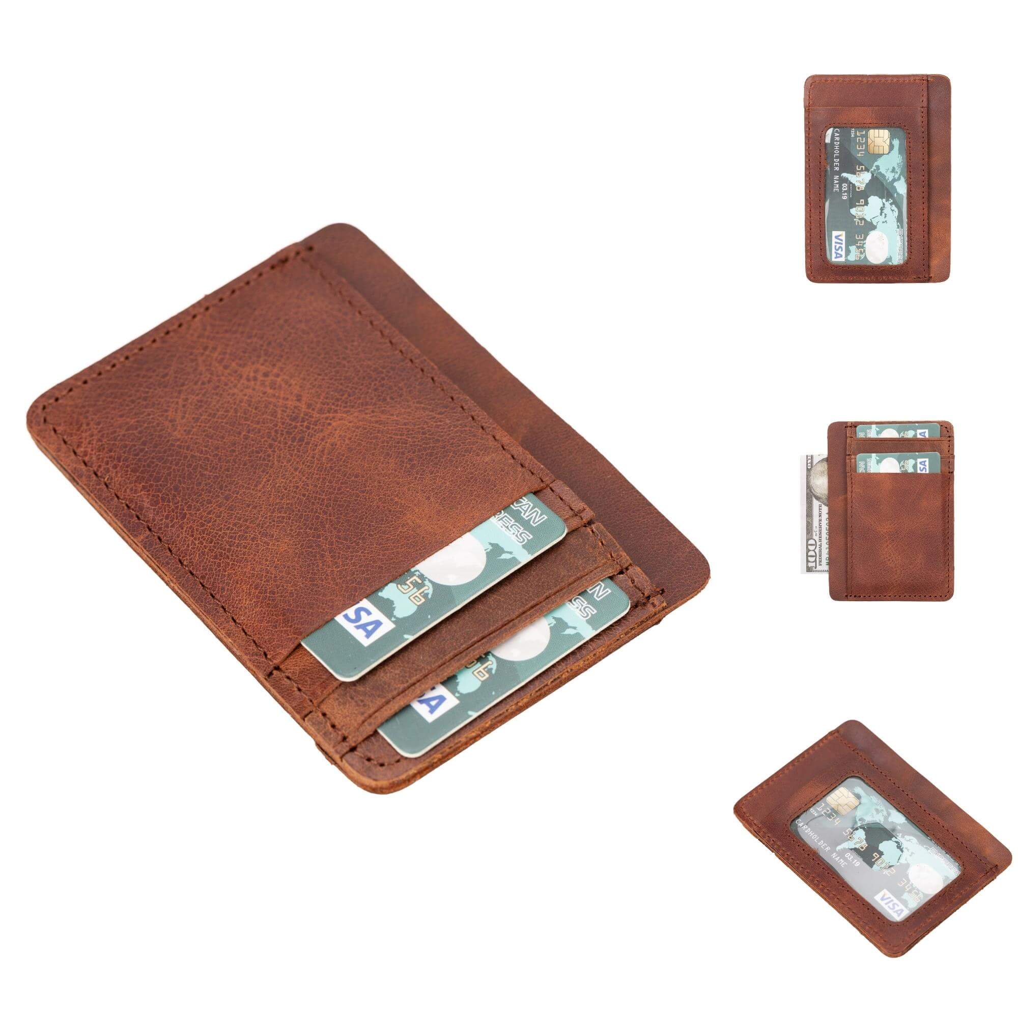 Cody Leather Card Holder and Wallet for Unisex-4