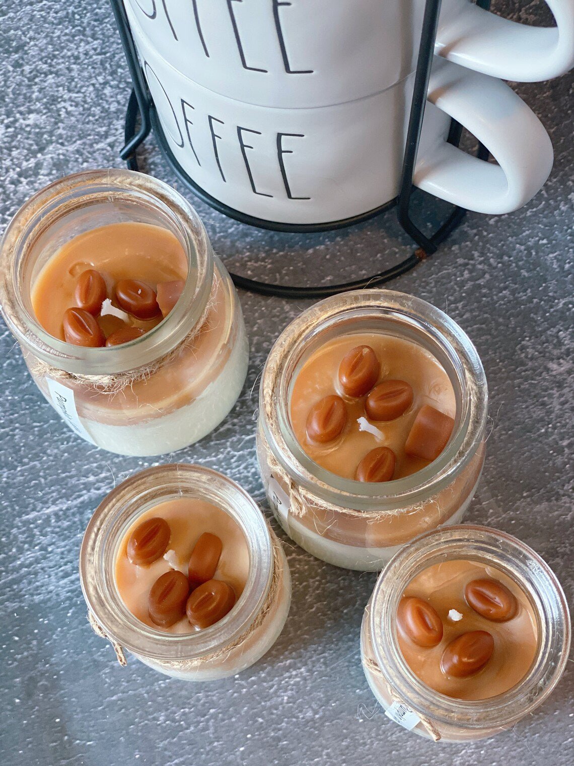 Coffee Lover Soy Wax Candle Glass Jar with Lid-1