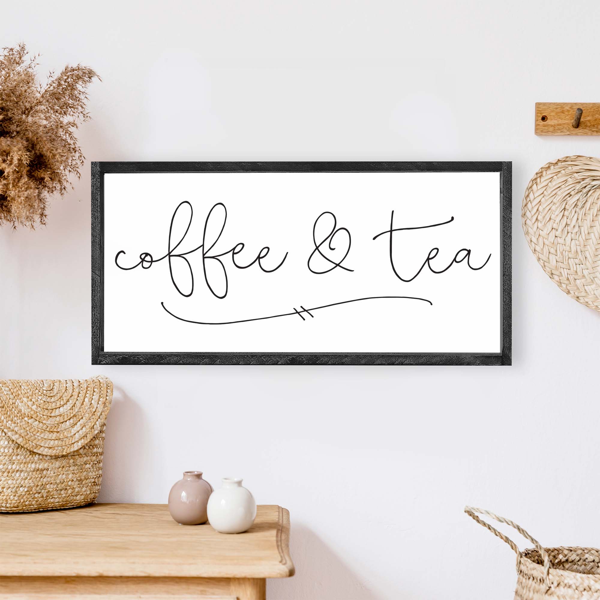 Coffee & Tea Wood Sign-1