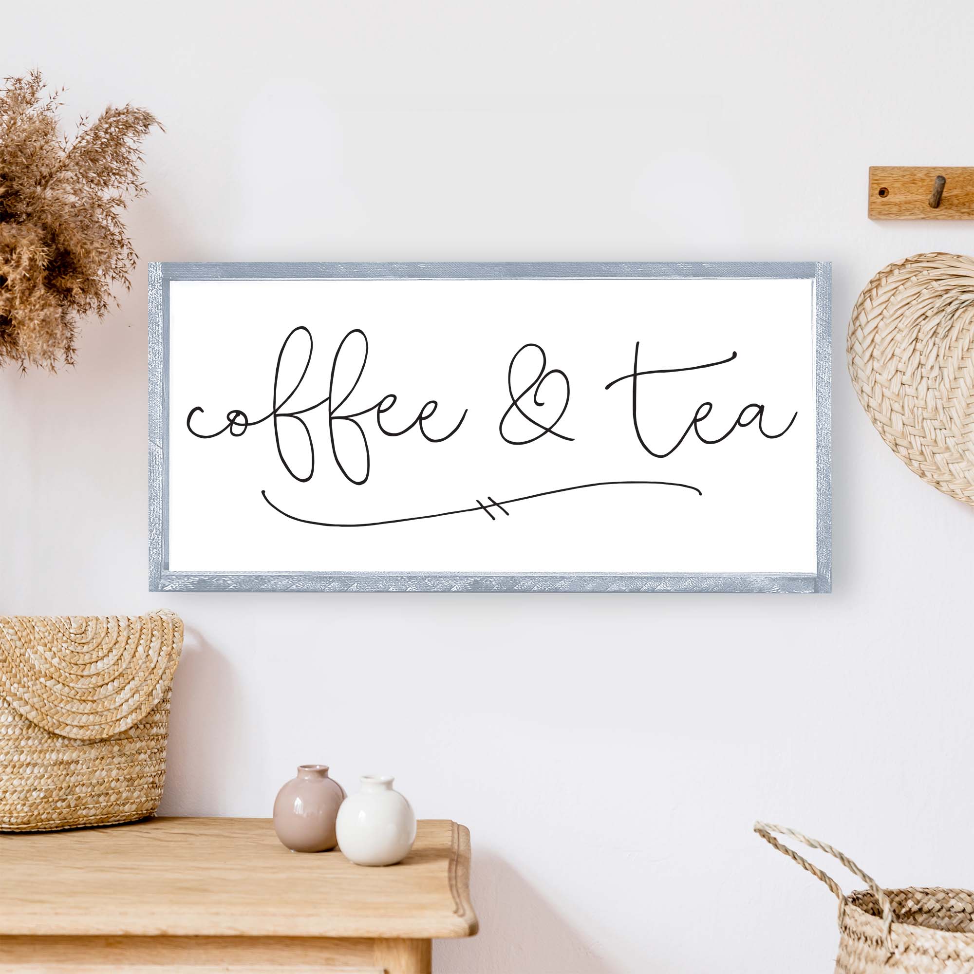 Coffee & Tea Wood Sign-2