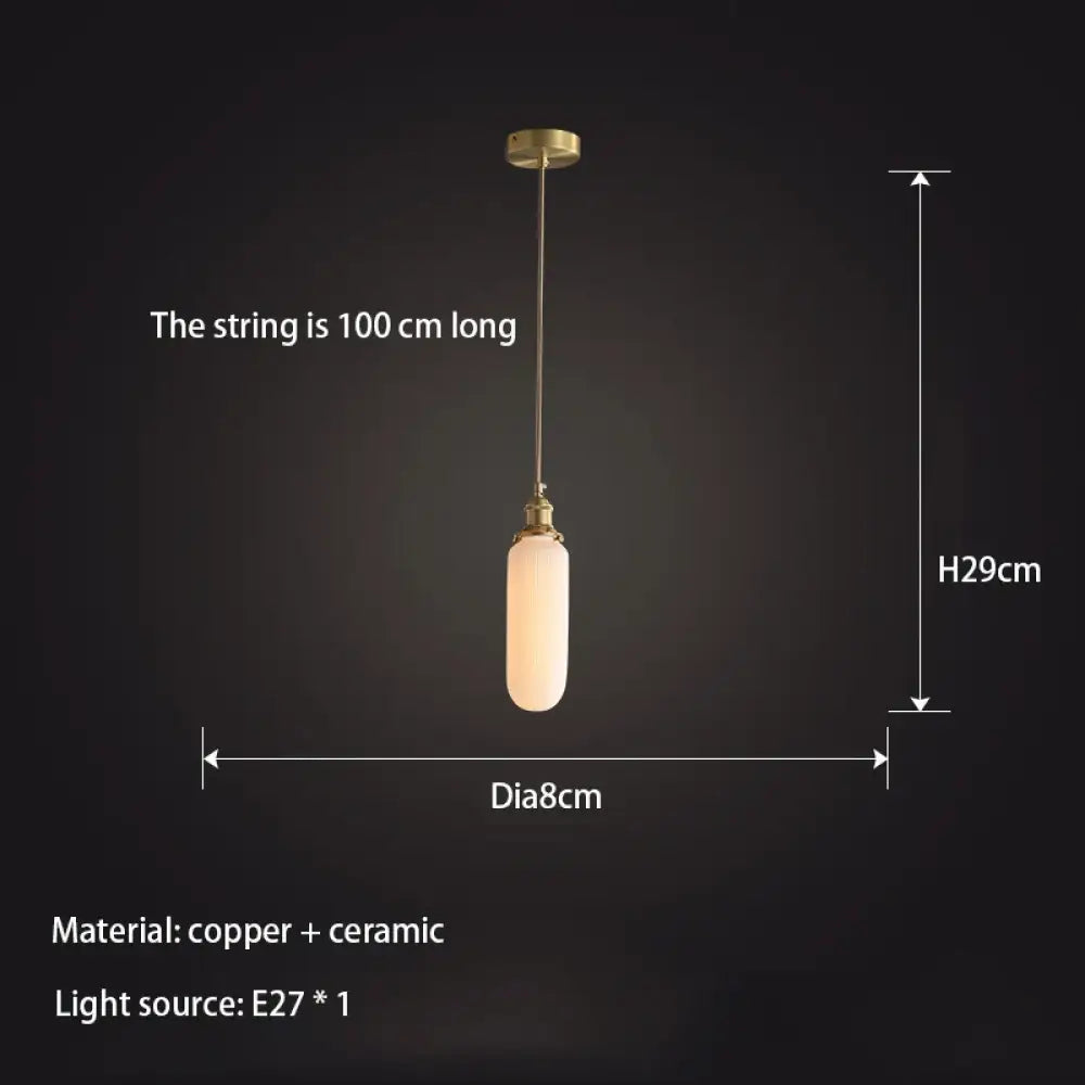 Copper Ceramic Chandelier | Bedroom & Bedside Lighting