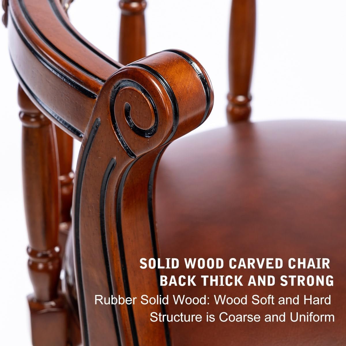 Brown Bar Height Swivel Stool With Back Rest 360 Degree 2 Pack