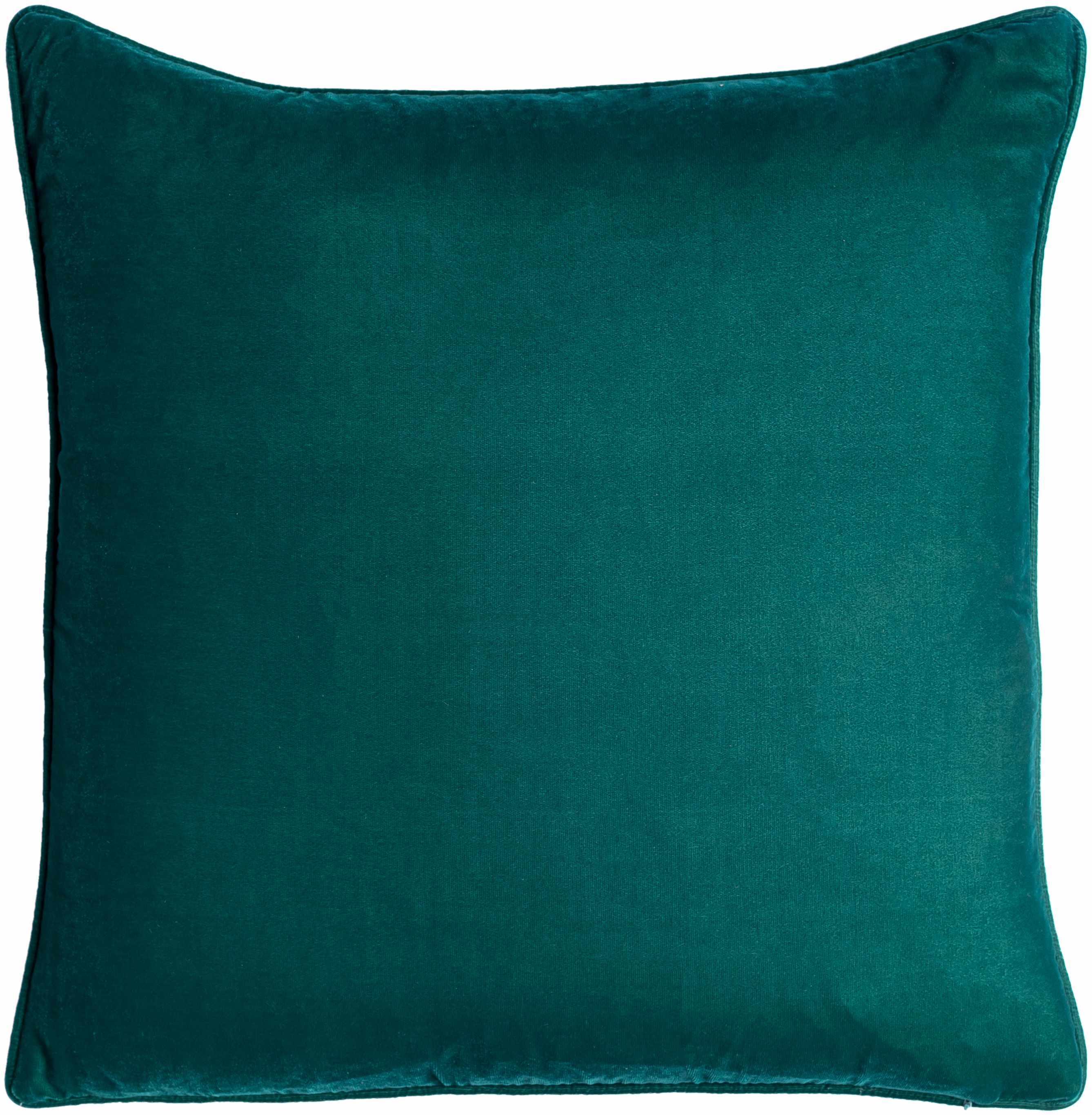 Coye Deep Teal Square Throw Pillow - Clearance-2