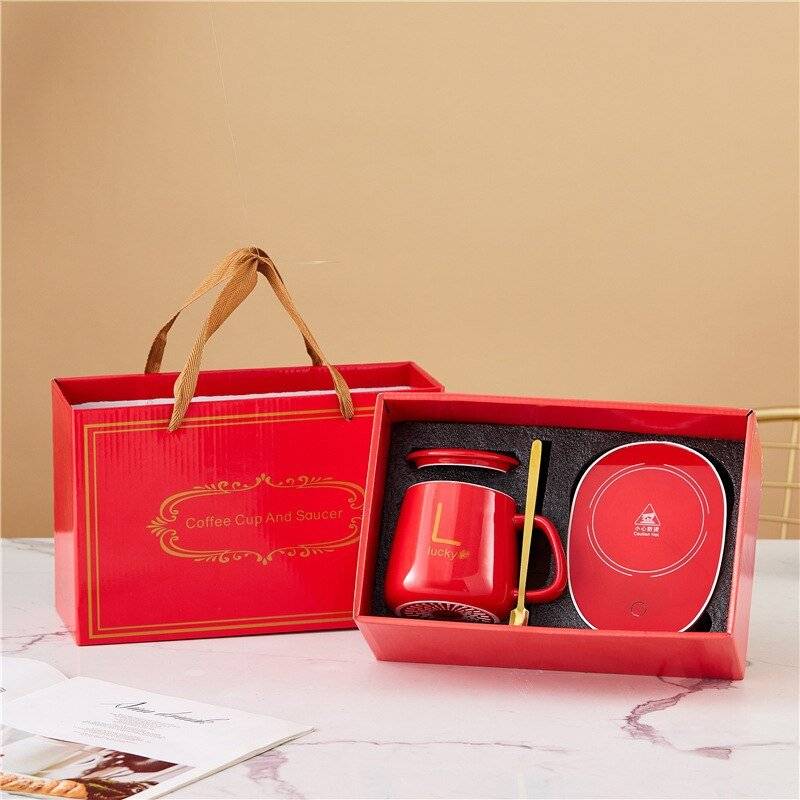 Coffee Cup Warmer Set Gift Package USB-4