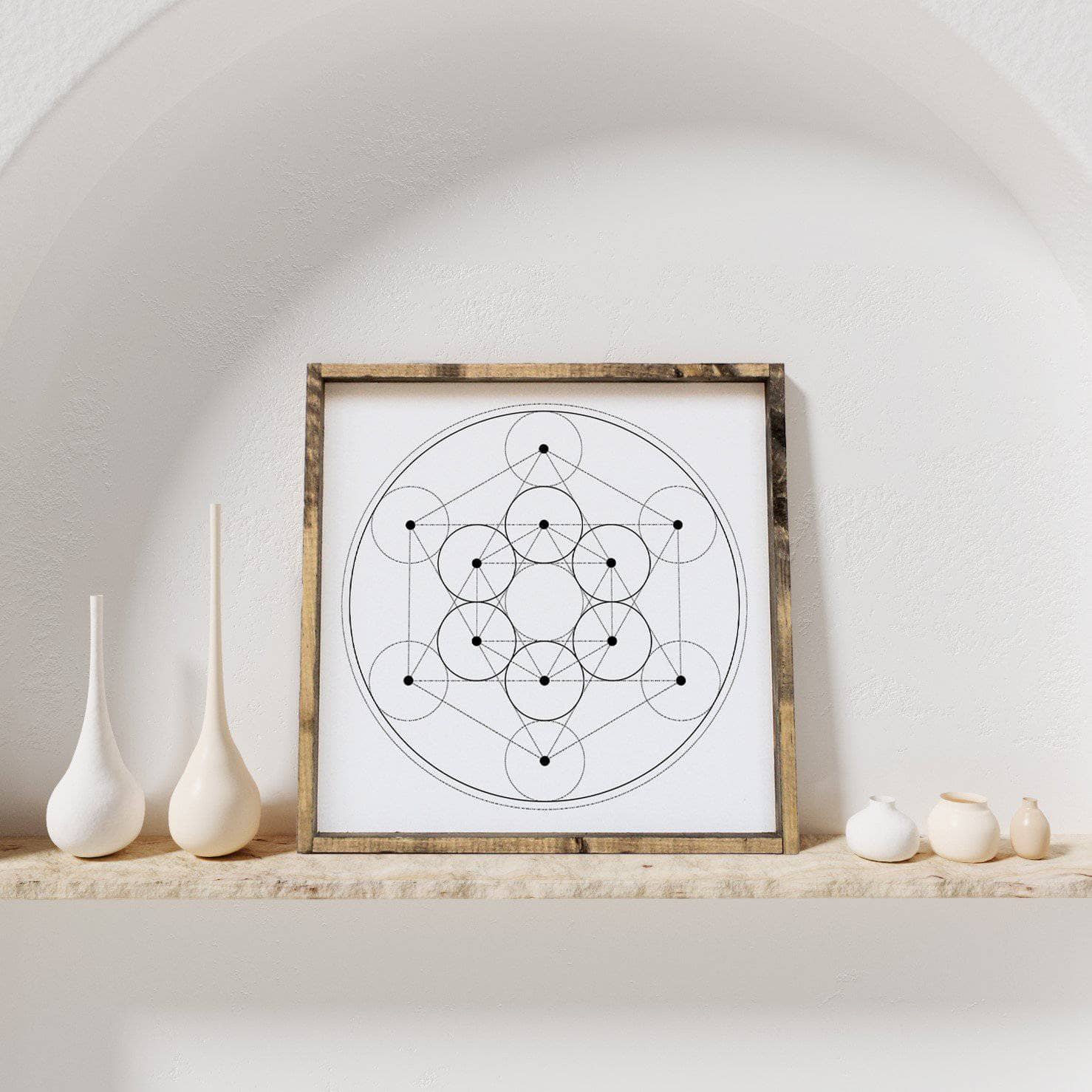 Crystal Grid Wood Sign-0