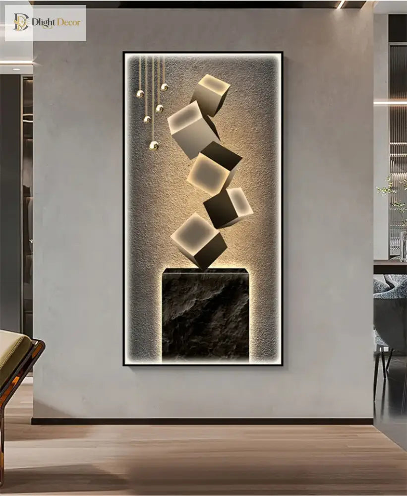 Crystal LED Wall Art Light | Modern Interior Home Lighting