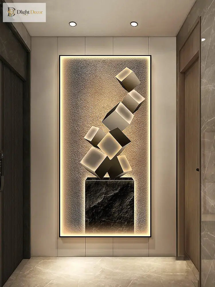 Crystal LED Wall Art Light | Modern Interior Home Lighting