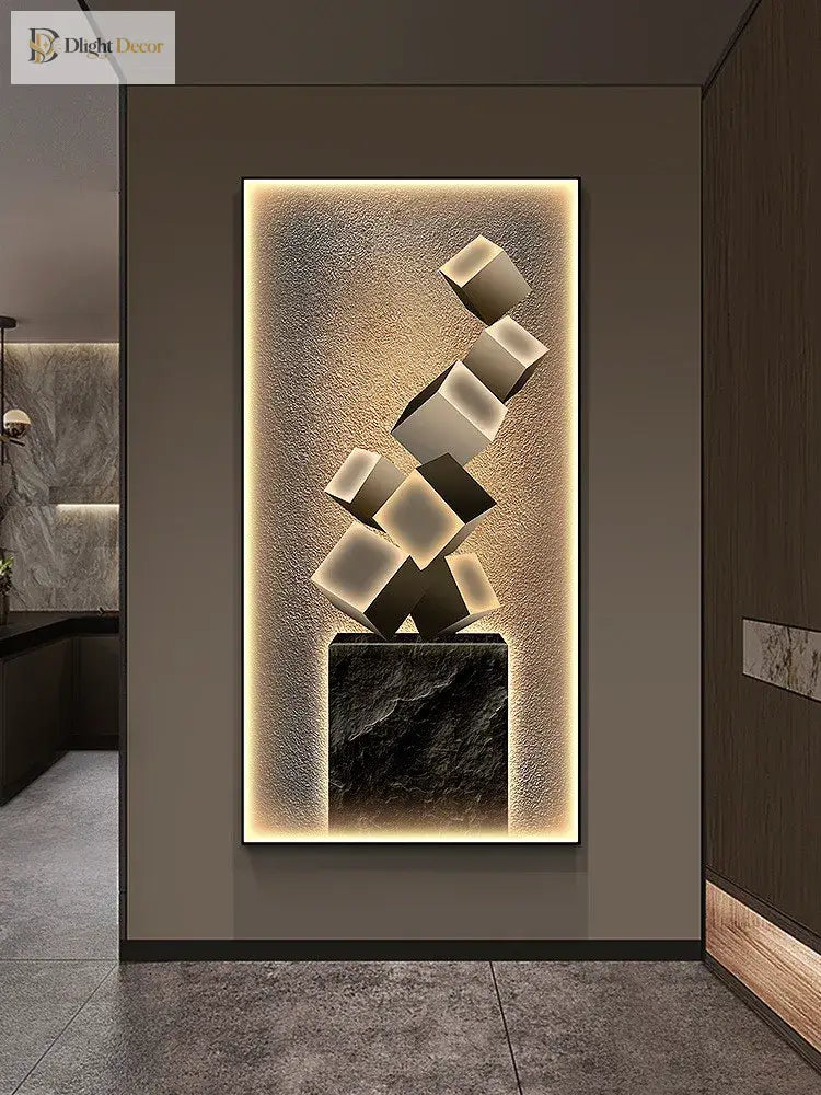 Crystal LED Wall Art Light | Modern Interior Home Lighting