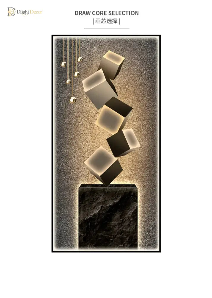 Crystal LED Wall Art Light | Modern Interior Home Lighting