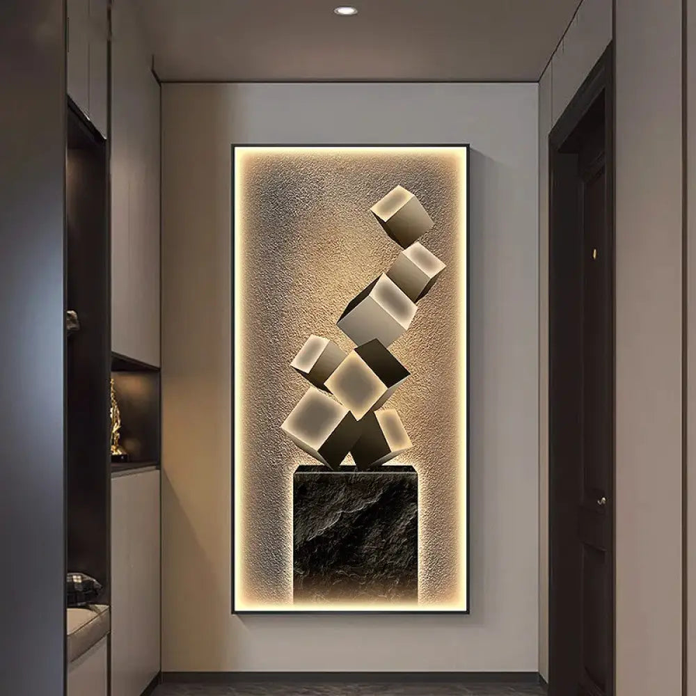 Crystal LED Wall Art Light | Modern Interior Home Lighting
