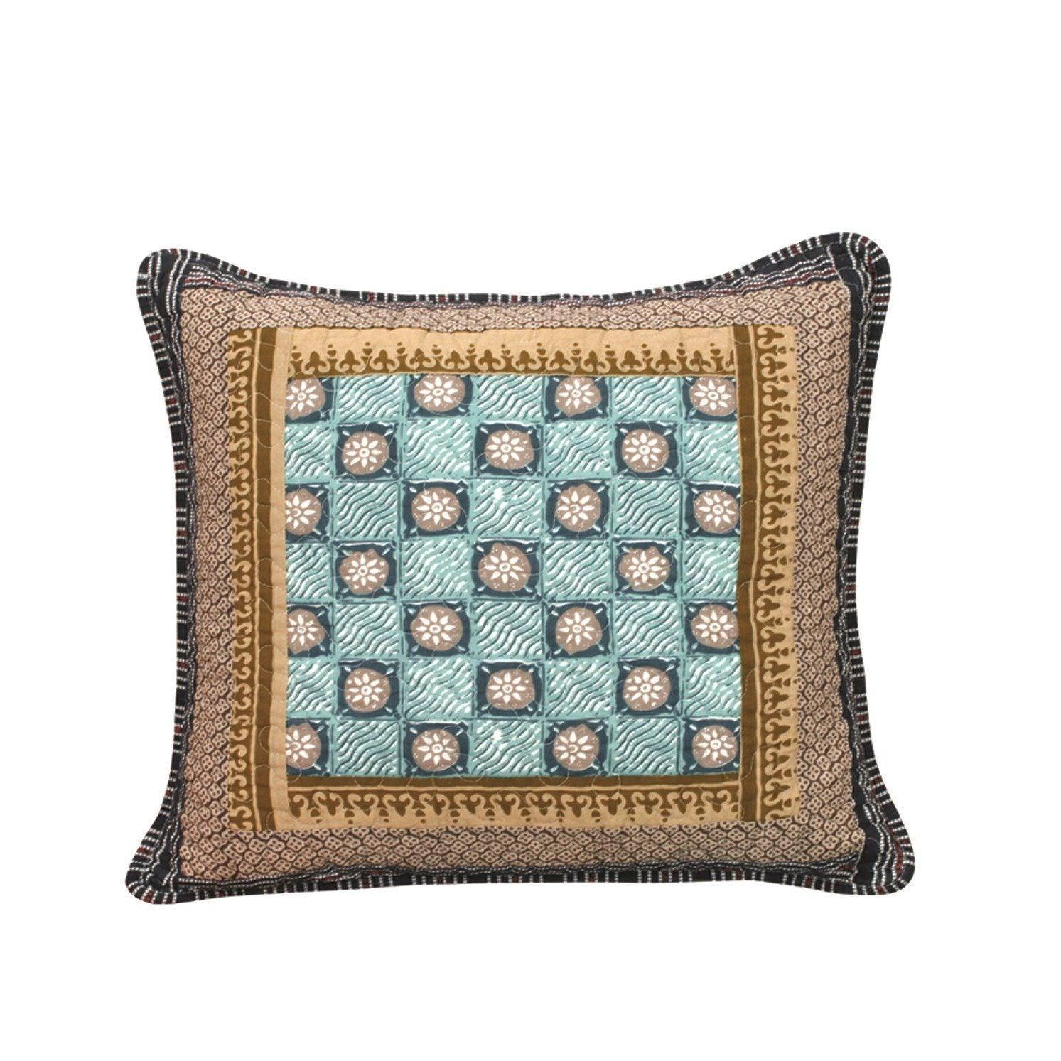 DaDa Bedding Set of Two Gallery of Roses Bohemian Cushion Covers - 2-PCS - 18" (JHW-546-CC)