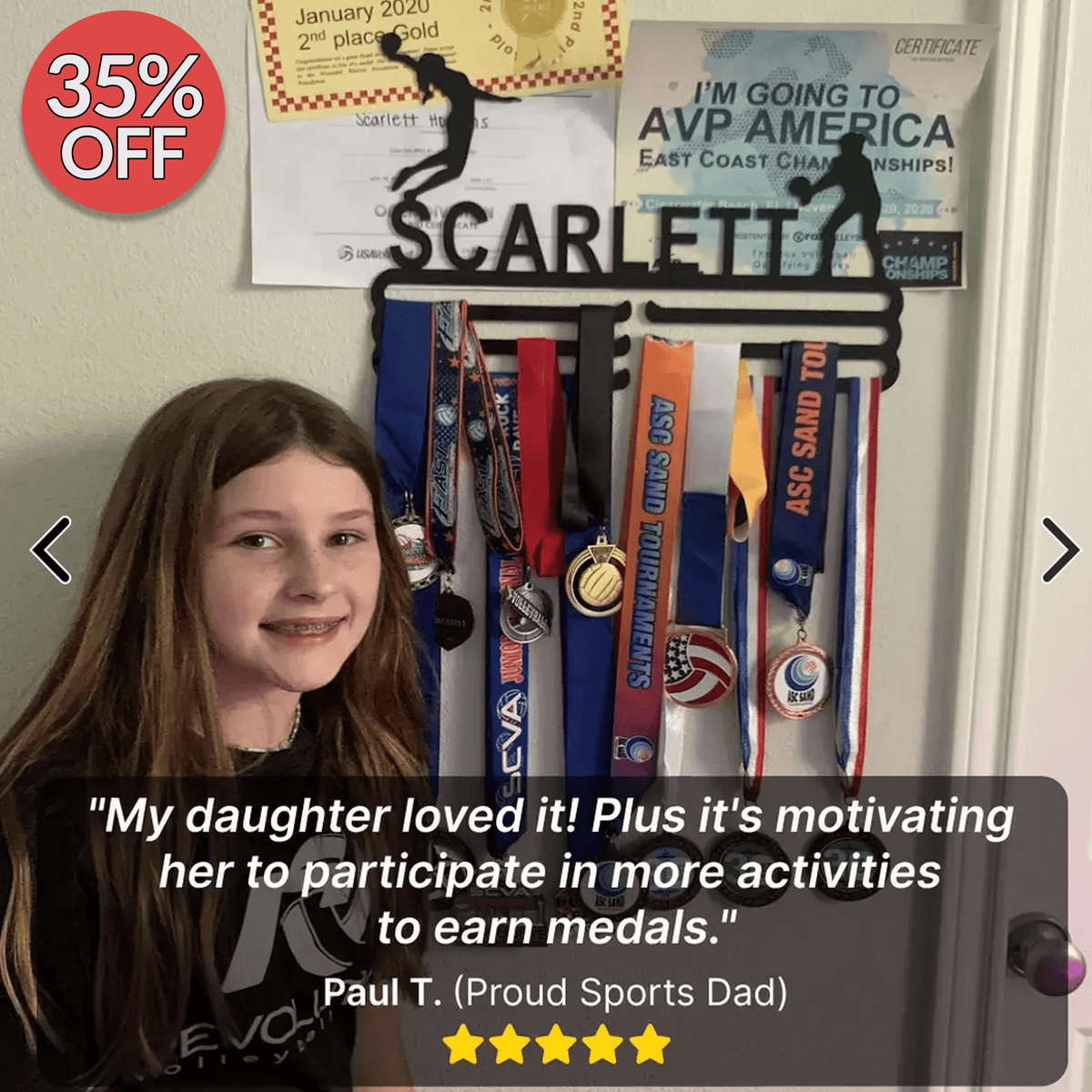 Customized Medal Display Hanger
