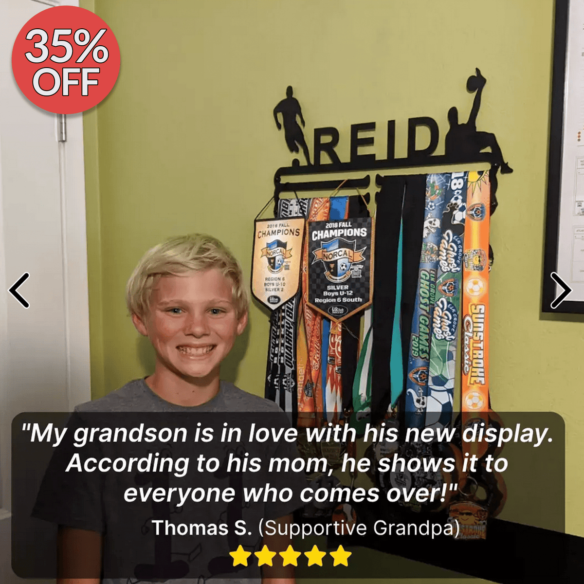 Customized Medal Display Hanger