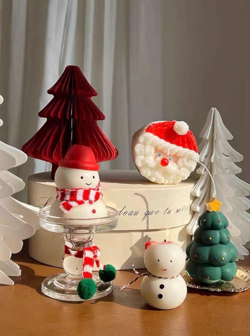 Cute Christmas Decorative Soy Wax Candles Set of 4 Pcs ( $17.5 Each )-1