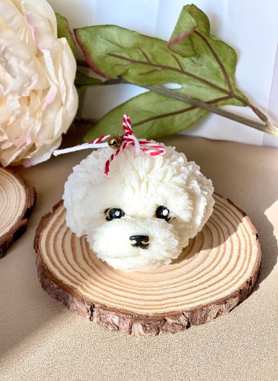 Cute Puppy Head Soy Wax Candle-5