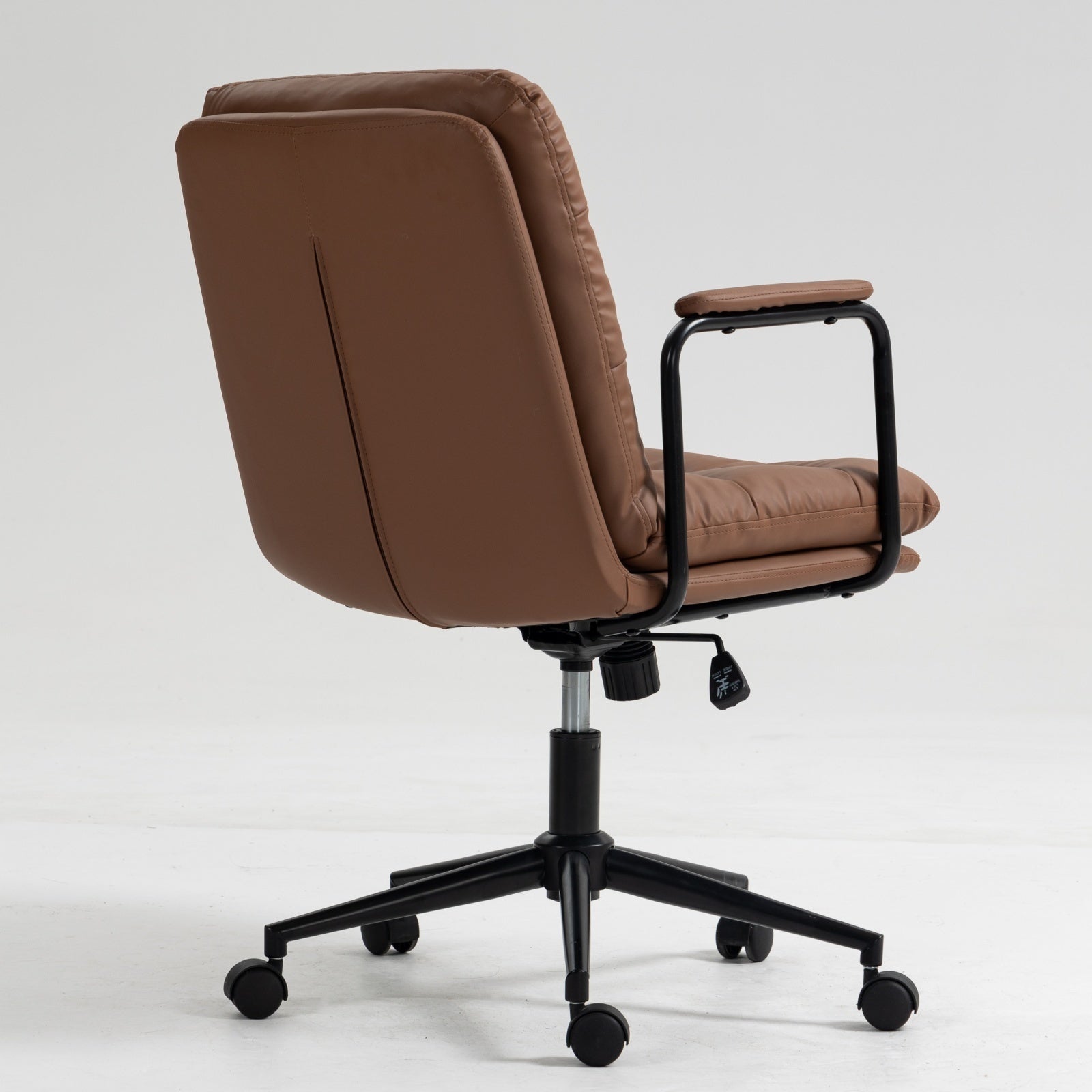 Mid Back PU Leather Home Office Chair-4