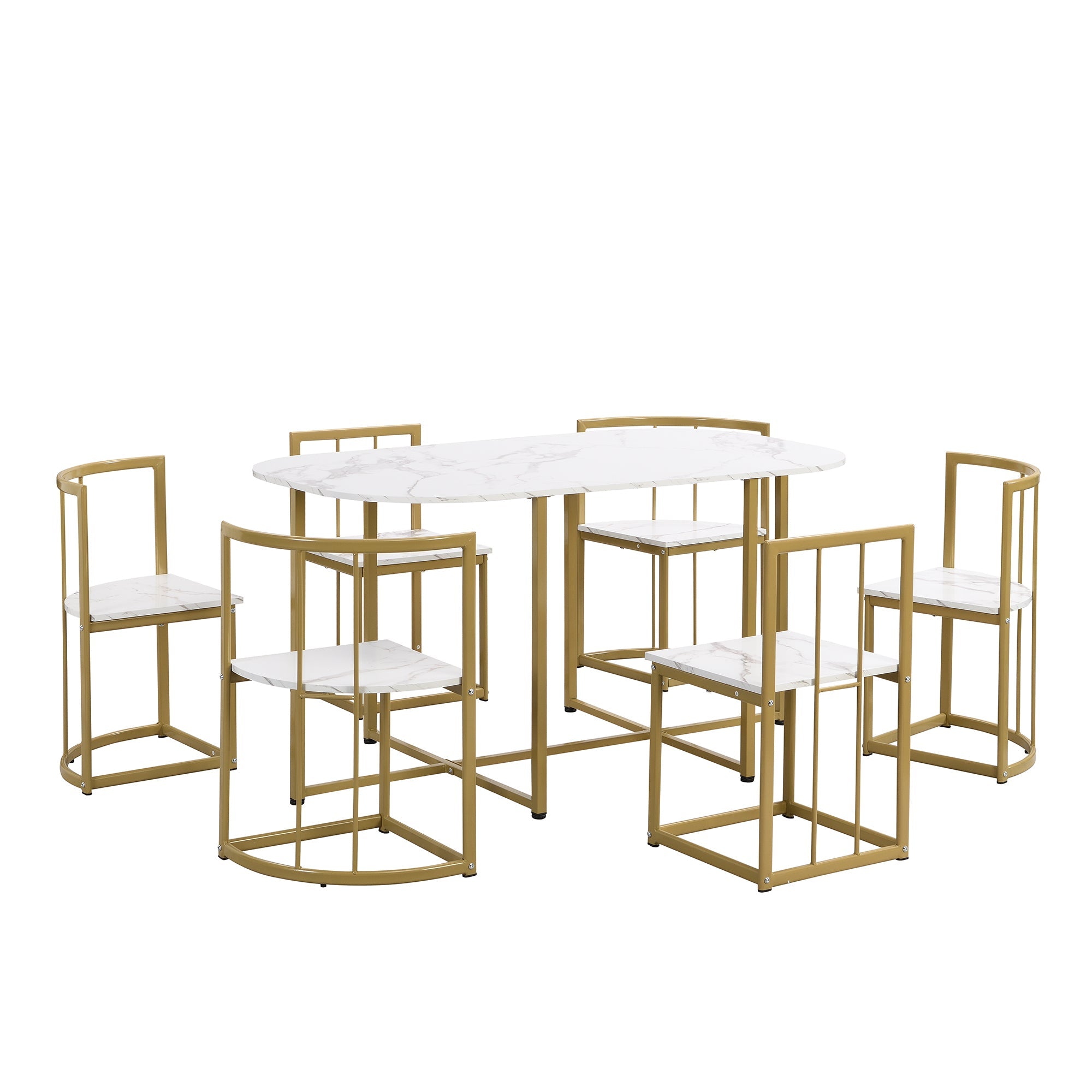 Modern 7-Piece Dining Table Set