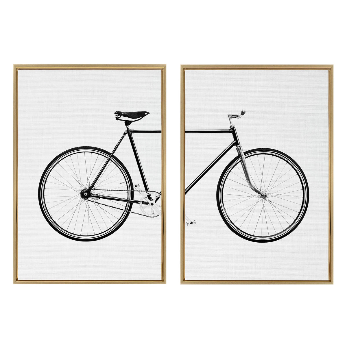 Sylvie Bicycle Framed Canvas by Simon Te of Tai Prints