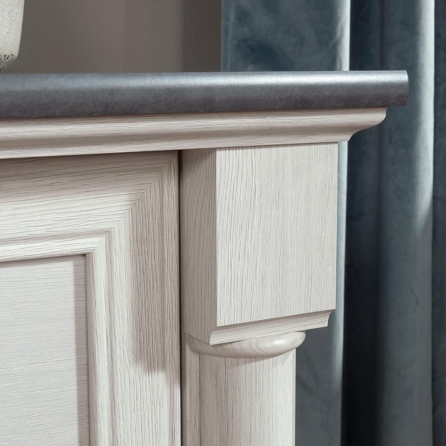 Two Drawer File Cabinet In Glacier Oak With Interlocking Drawers