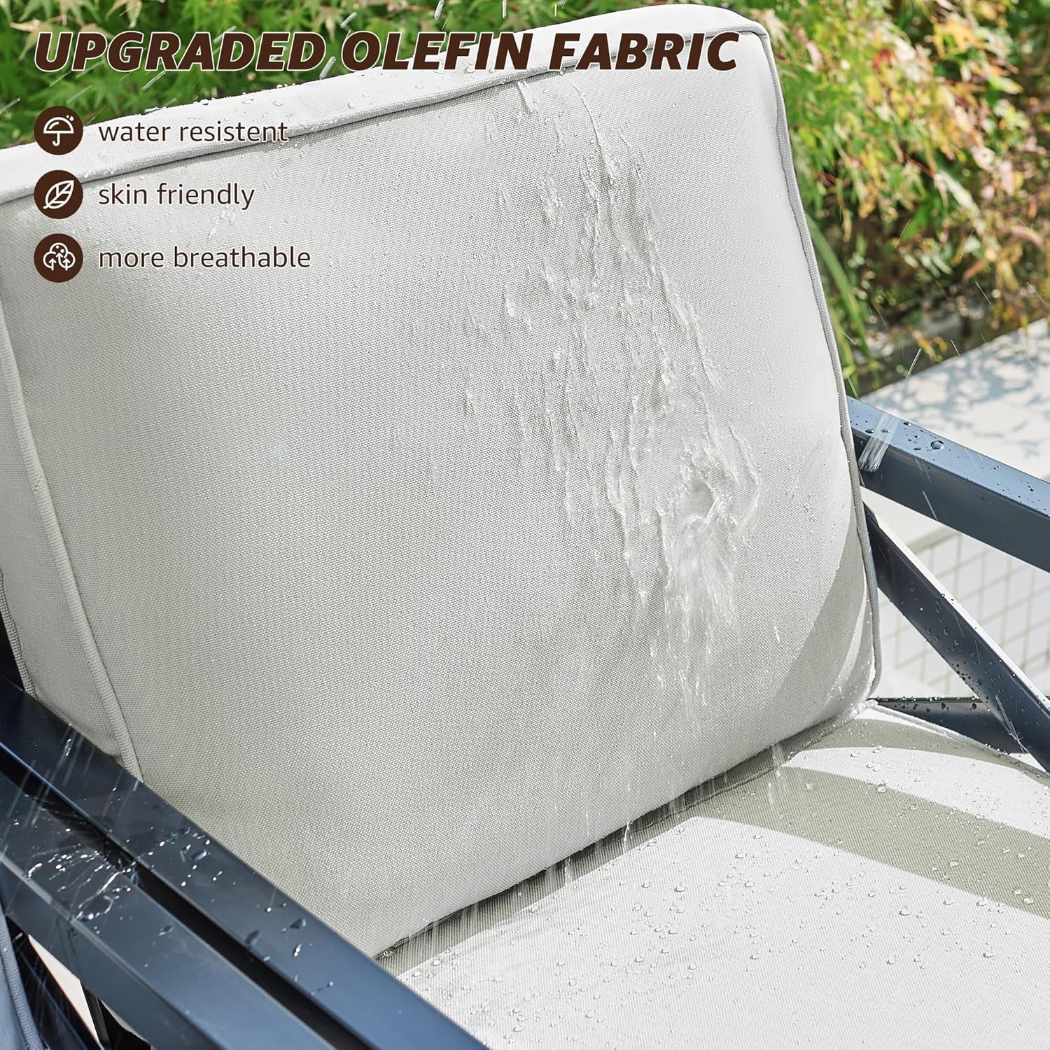 4 Piece Outdoor Metal Patio Set With 5.5 Inch Cushions And Coffee Table