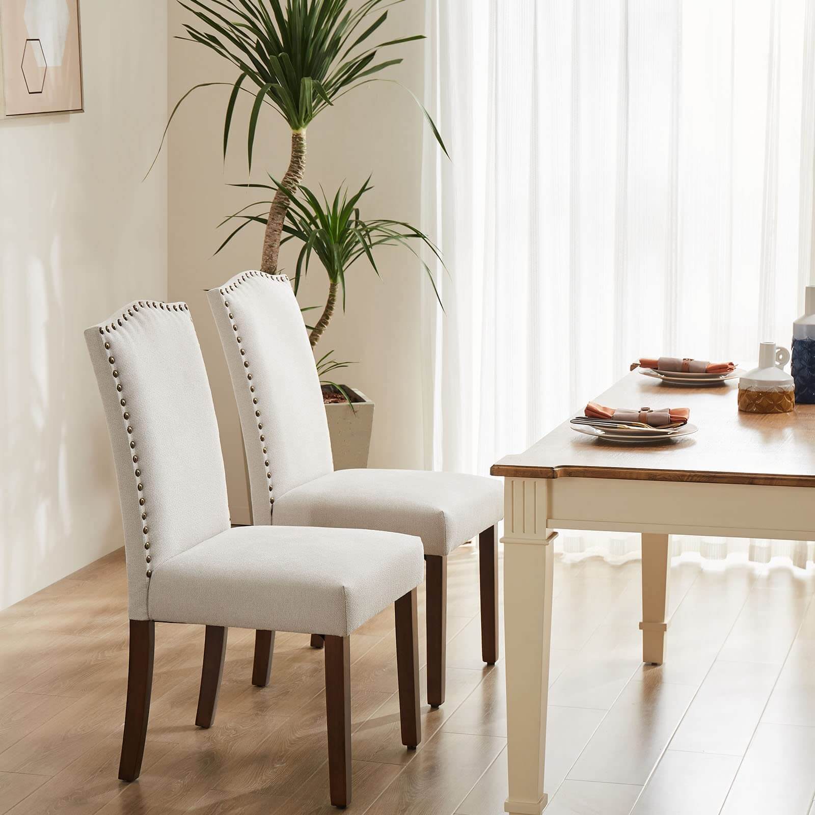 Modern Armless Dining Chairs-1